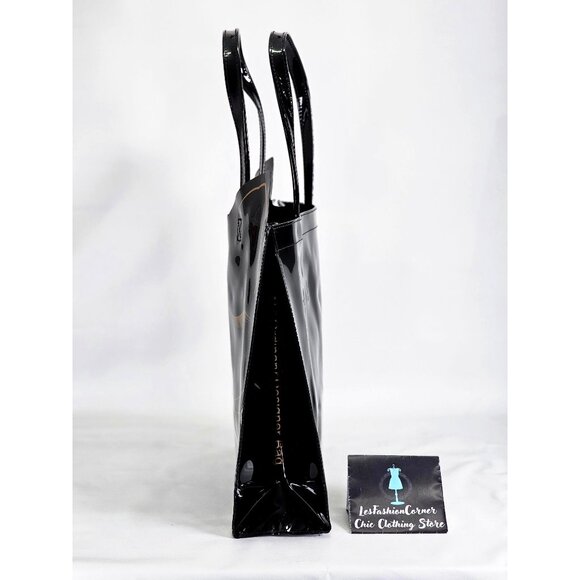 NWT Ted Baker Women's Black Patent Leather Feline Cat-Shaped Icon Tote Bag 391 - Picture 5 of 12